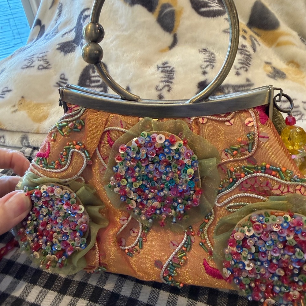 Mary Frances Metal Clutch Summer Party Bag